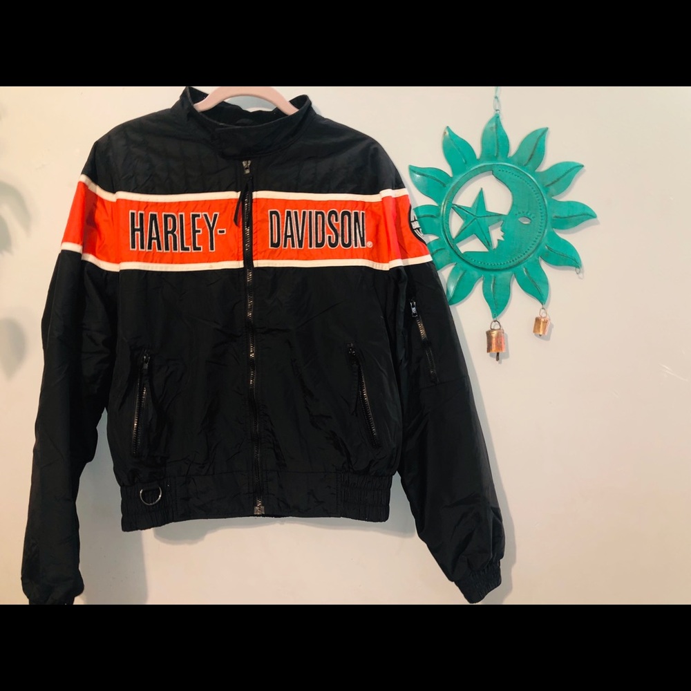 Vintage Harley Davidson Racing Nylon Jacket